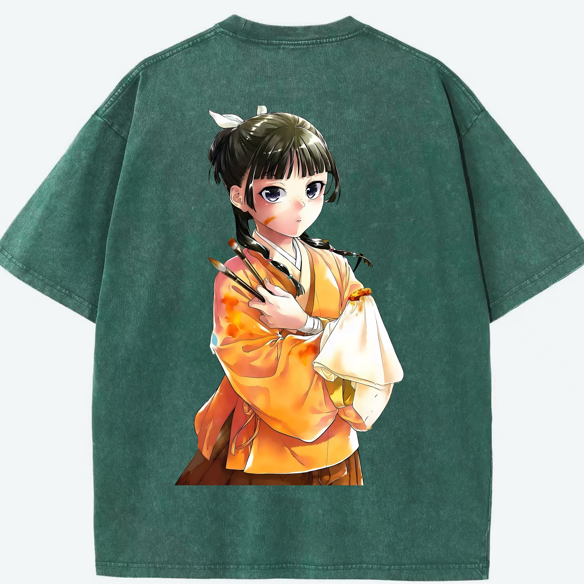 （画像用） 薬屋のひとりごと The Apothecary Diaries 綿100% ヴィンテージ風 半袖Tシャツ（背面プリント）